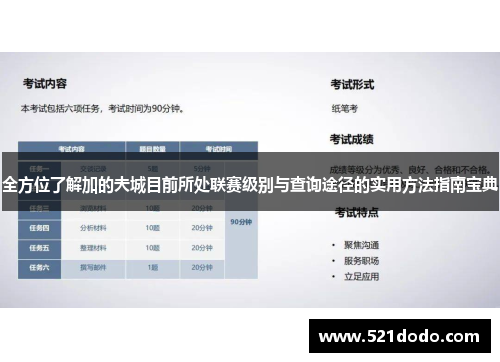 全方位了解加的夫城目前所处联赛级别与查询途径的实用方法指南宝典 全方位了解加的夫城目前所处联赛级别与查询途径的实用方法指南宝典